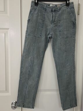 Anthropologie The Wanderer Floral Jacquard Utility Jeans.    Size 27 - OBO